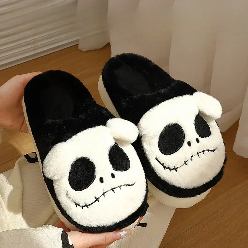 Кошмар перед Рождеством Джек Скеллингтон Салли плюшевые тапочки Хэллоуин