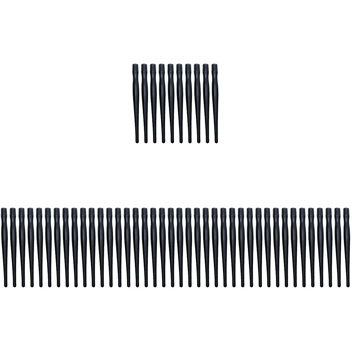 

50 шт., черные пластиковые держатели для ручек, 13 х1, 2x1 см