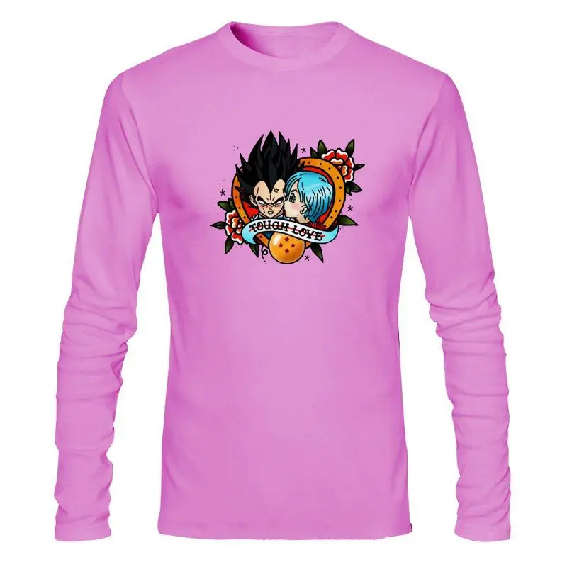 

Мужская одежда Vegeta And Bulma Love, черная футболка на День святого Валентина, размеры, футболка с принтом