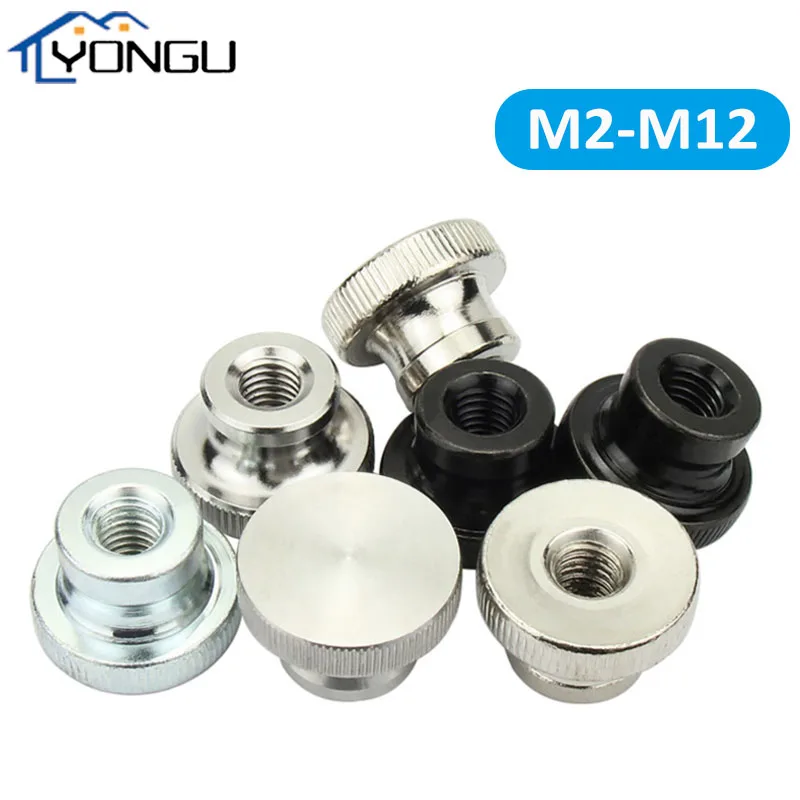 Knurled Step Thumb Nut Iinstrument Hand Tighten Nuts Blind/Through Hole Double Step Tighten Thumbnut for 3D Printer Curtain Wall