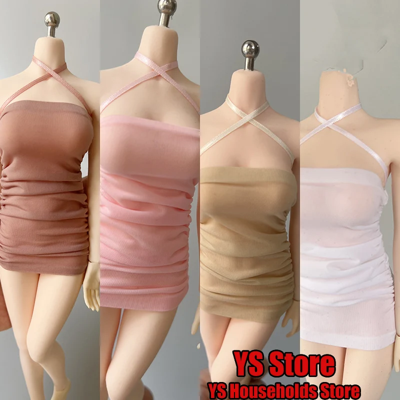 Платье женское эластичное со складками и лямками 12 дюймов AT201 AT202