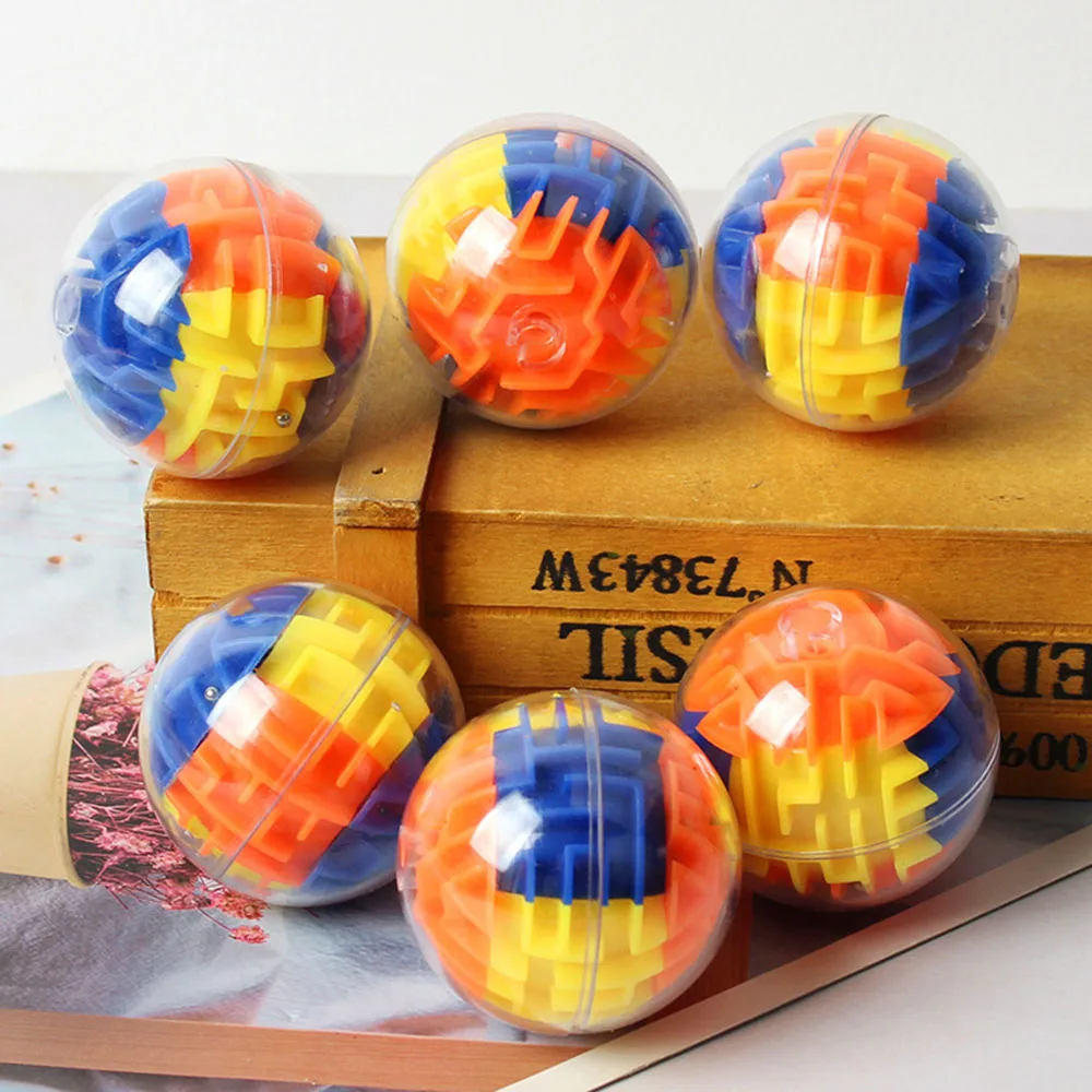 10Pcs Kids Three-dimensional Ball Ball Maze Early Educational Toy Party Favor Kids Birthday Gift Bag Pinata Filler