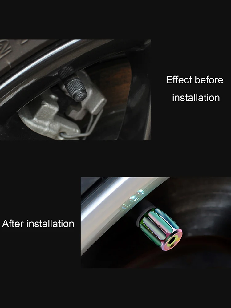 

4Pcs Tire Stem Valve Caps Leak-Proof Universal Tire Air Valve Stem Covers For Cars SUVs Bikes Bicycle Trucks Motorcycles