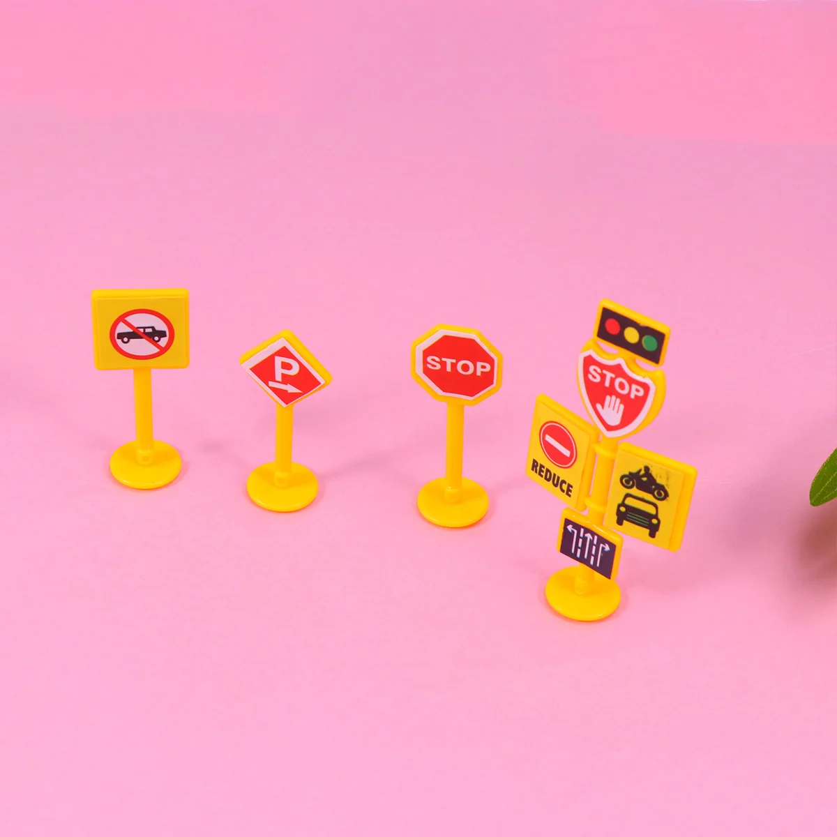

Funny Fireman Dreamer Birthday Cake Topper Exquisite Cupcake Ornament Cake Decoration for Birthday (Yellow Roadblock NO.1 Set)
