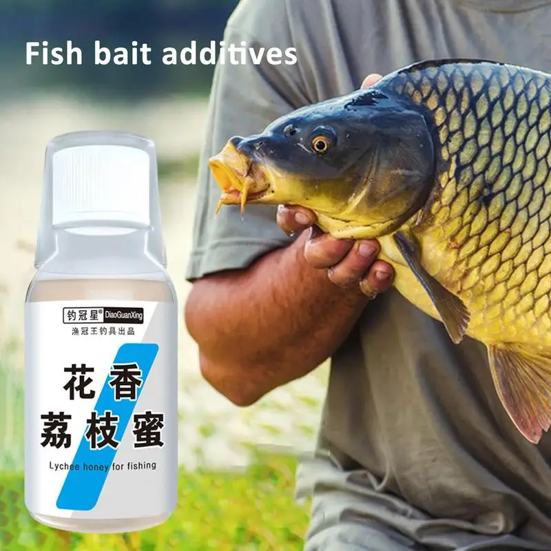 

100ml Fish Attractant Lychee Honey Fish Bait Additive Fish Smell Bait Food Enhancer for Carp Grass Bighead Crucian Tilapia