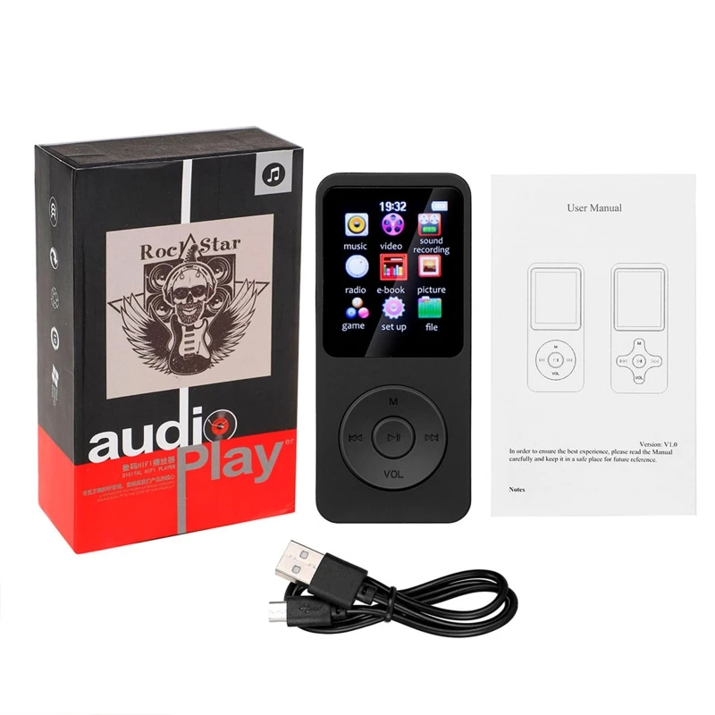 

MP3-плеер Портативный с поддержкой Bluetooth, с поддержкой TF-карты