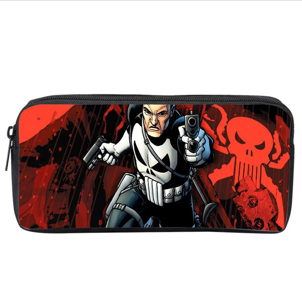 

Повседневный чехол для карандашей с мультипликационным аниме из полиэстера, Студенческая вместительная сумка для канцелярских принадлежн...