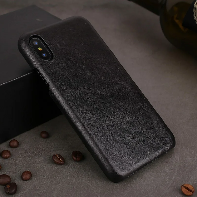 

Solque iPhone leather sheath, ultra thin, hard shell, matte luxury sheath, suitable for iPhone x, XS, Max, XR, 11 Pro