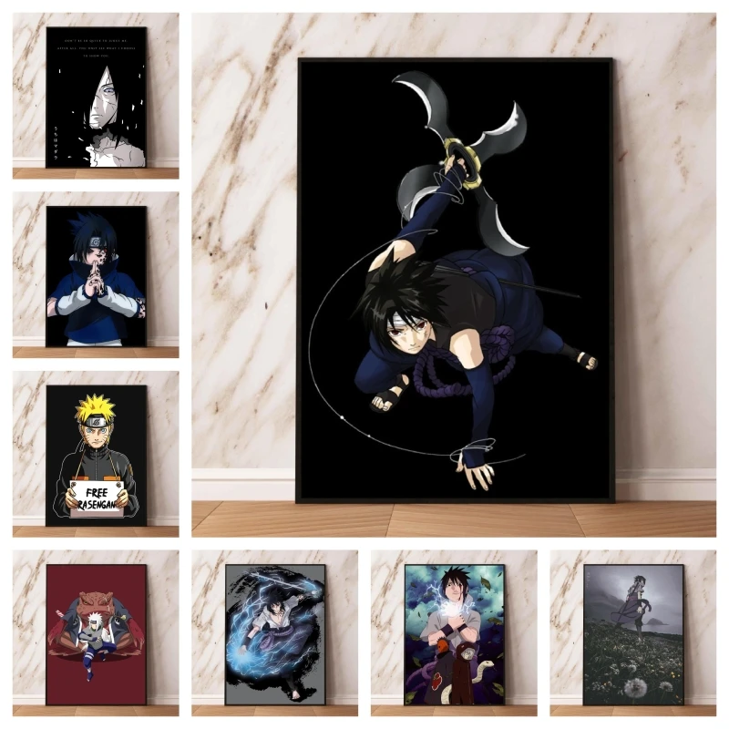 

Популярный постер из аниме «Наруто», подарки, настенное искусство для дома, классические принты и принты для гостиной, модульная подвесная картина
