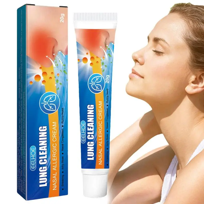 

Stuffy Nose Relief Nasal Cream Decongestant Extra Moisturizing Stuffy Kids Nasal Cream Nasal Congestion Relief 0.7oz