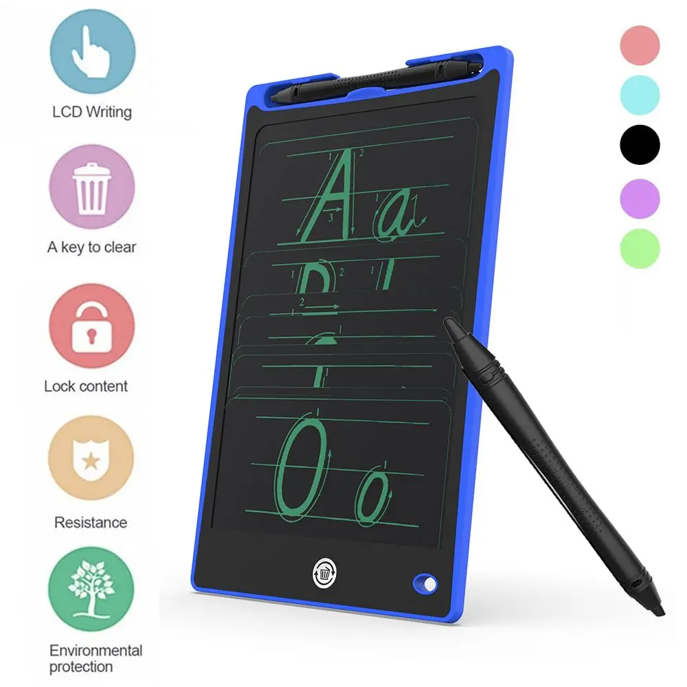 

8.8 inch Children Gift Learning Toys Notepad Memo Doodle Tablet Kids Drawing Pad LCD Writing Board Color Screen