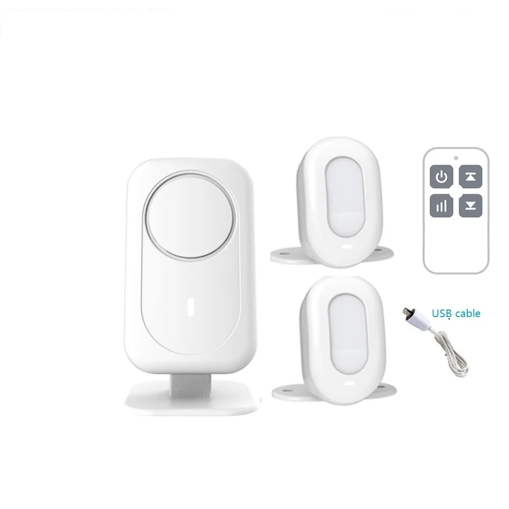 Darho Беспроводная 5-язычная музыкальная гостья Добро пожаловать Звонок Сигнализация PIR Датчик движения для входа в магазин Инфракрасный детектор Дверной звонок