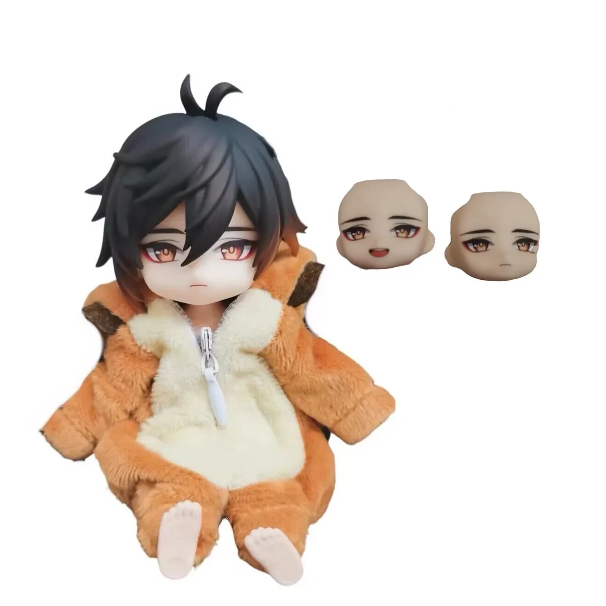 Zhongli Ob11 лицевая водная наклейка Genshin ударная глина для мужчин панель ручной