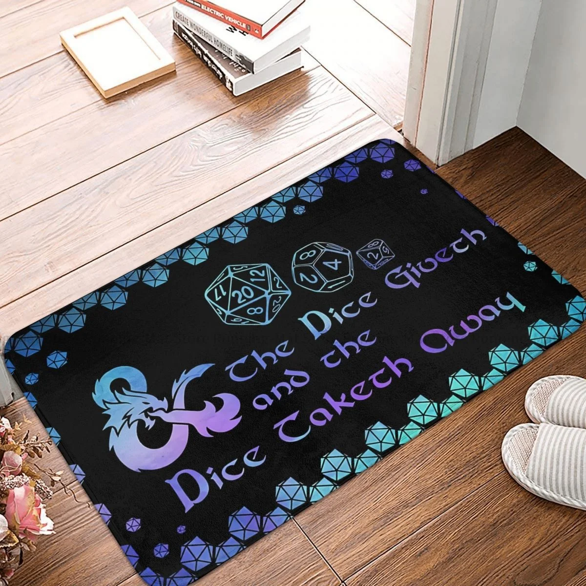 

DnD Game Bathroom Non-Slip Carpet Dice Living Room Mat Entrance Door Doormat Home Decor Rug