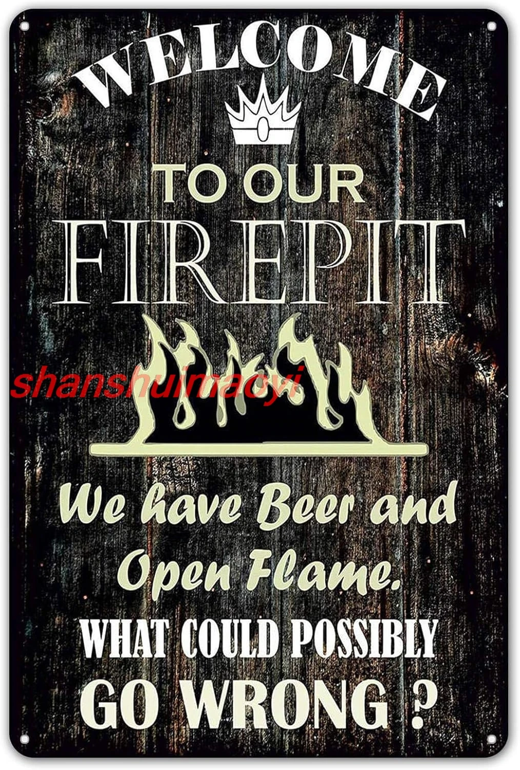 Металлическая вывеска ZYPENG &quotДобро пожаловать в нашу каминную клетку&quot