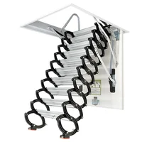 Factory Price Folding Stairs To Loft Attic Pull Down Scissor Type Ladder