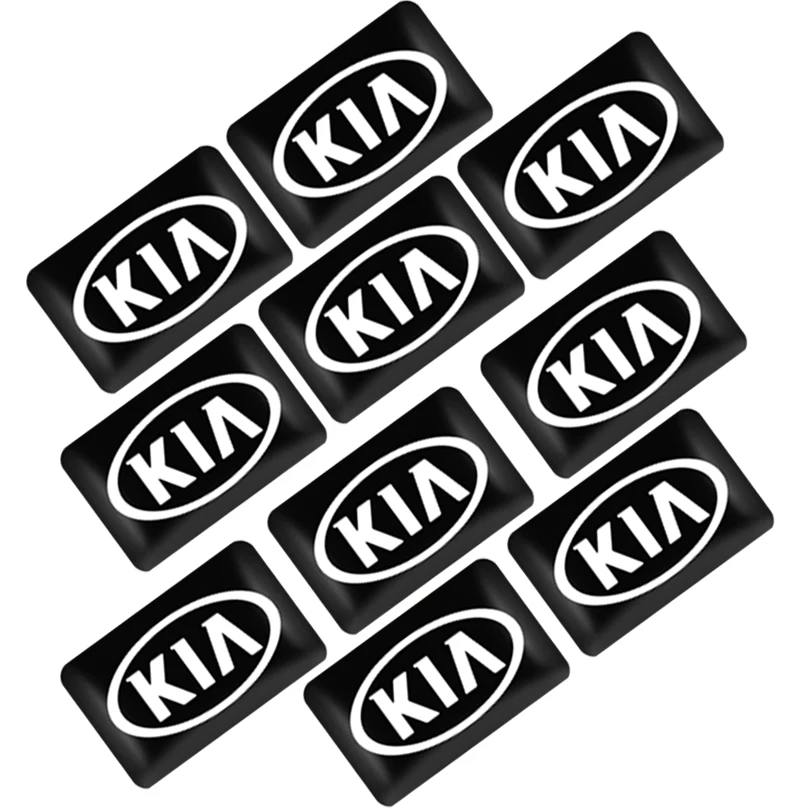 10 шт./компл. наклейки для кузова автомобиля значки украшения KIA K2 K3 K5 RIO Sportage Sorento