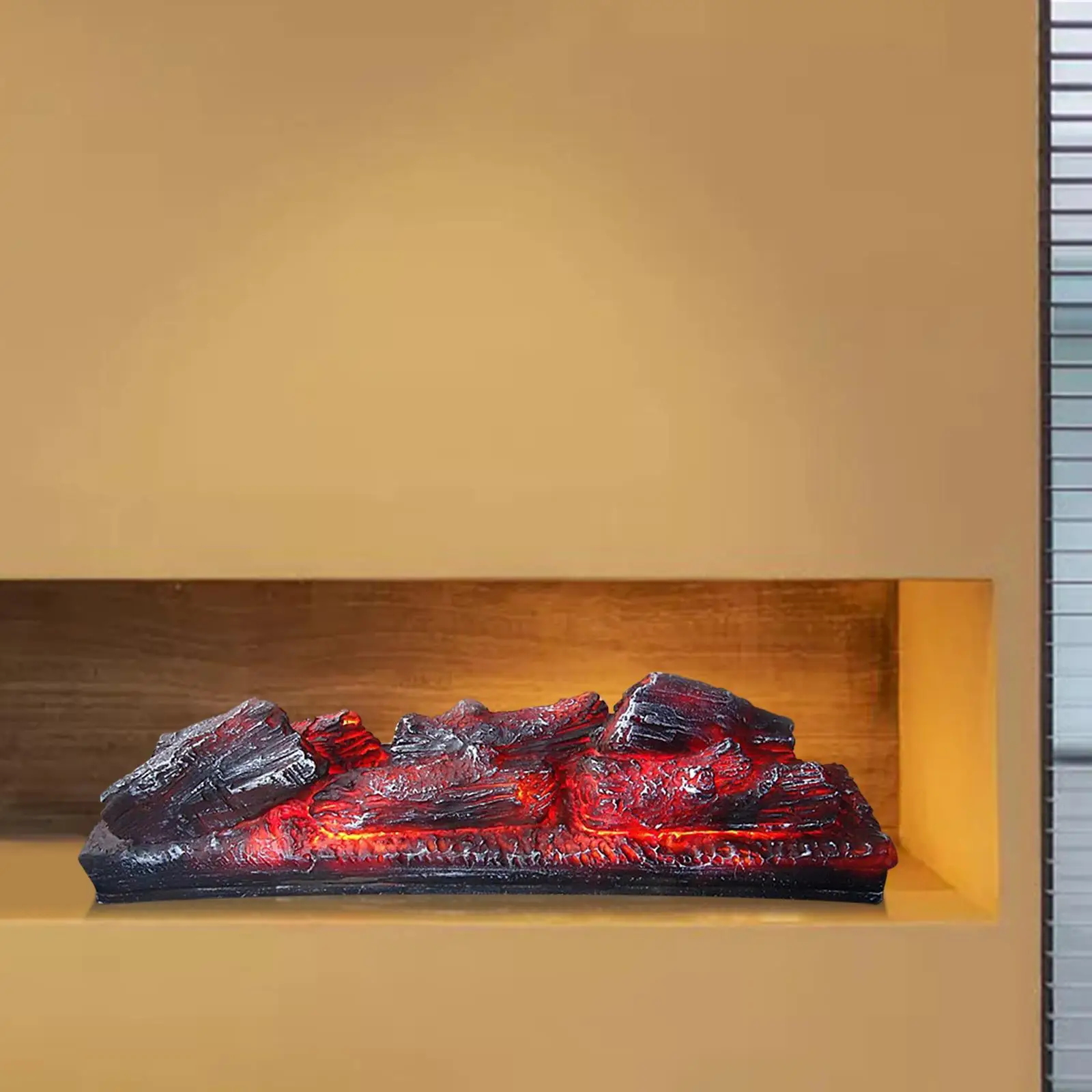 Электрический камин имитация поддельных дров для фестиваля кафе дома настольные