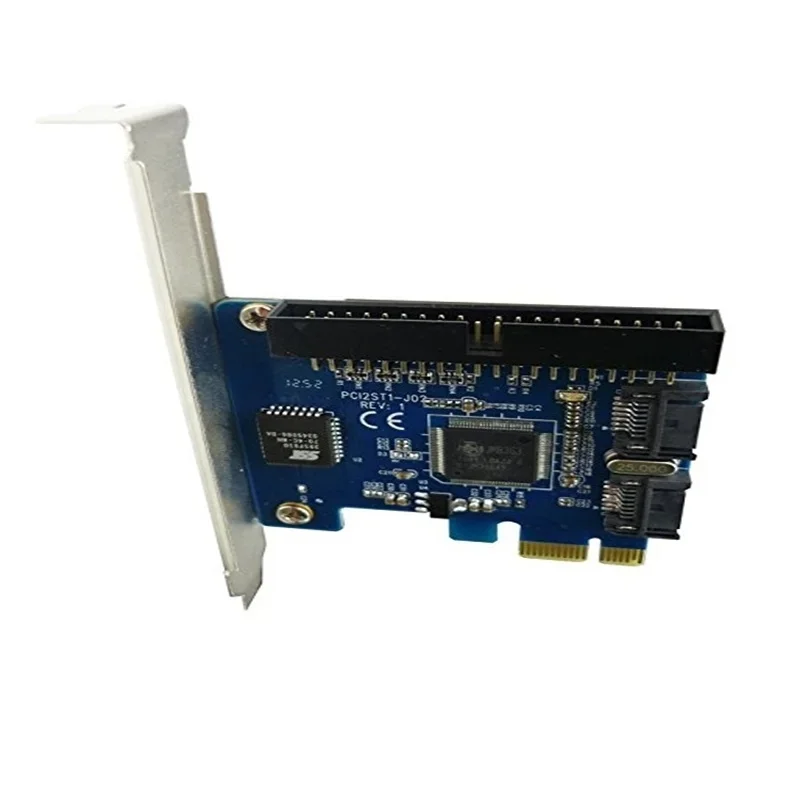 Настольная RAID-карта PCI-E к SATA2.0 Адаптер контроллера жесткого диска PCIe на двойной SATA + IDE 40-контактный (art.: 3920cc717bdee) - 3920cc717bdee