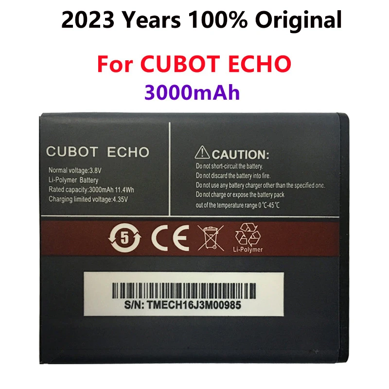 

100% New Original CUBOT ECHO Battery 3000mAh Replacement backup battery For CUBOT ECHO Cell Phone In Stock