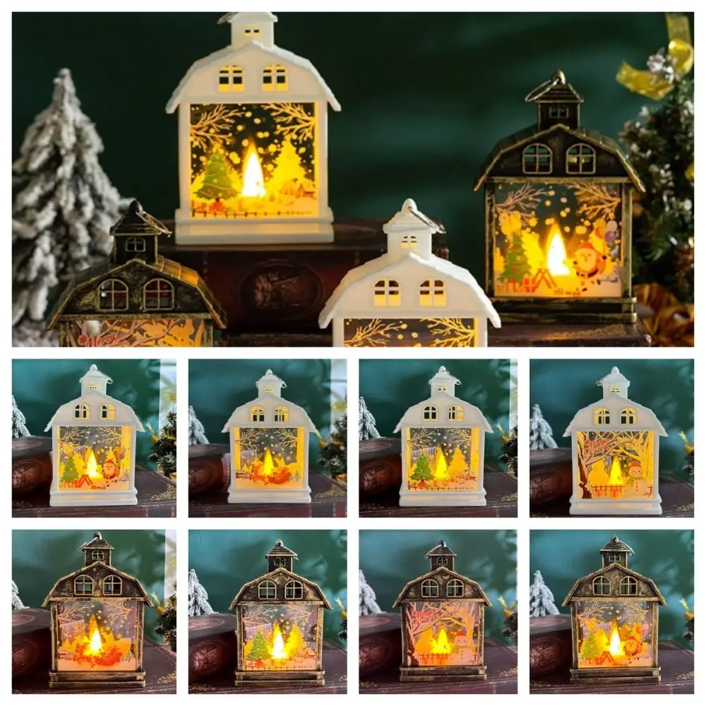 

Рождественские свечи, дневной фонарь, светодиодный фонарь в виде снежного глобуса, подвесной светильник в виде Санта-Клауса, снеговика, украшение для нового года