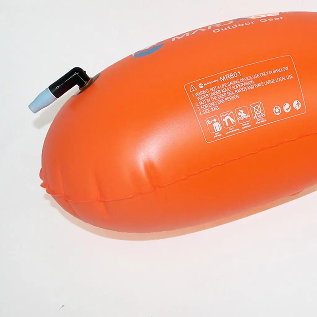 

Inflatable Swim Buoy Tow Float Inflated Device for Water Sport Yellow