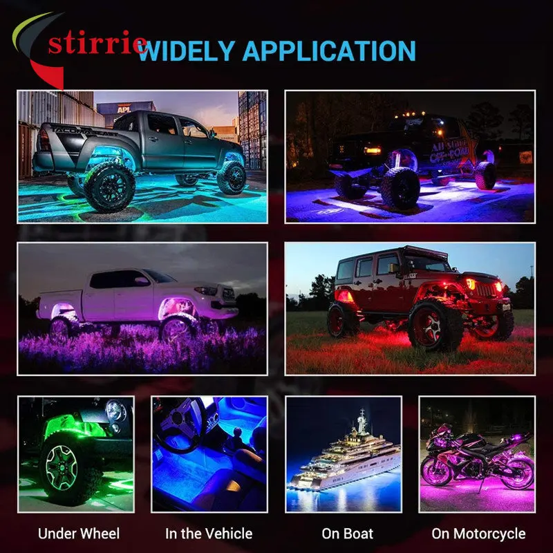 

RGB Magic Car Chassis Lights Music Rhythm Lights Car-mounted Atmosphere Lights Car Chassis Atmosphere Lights