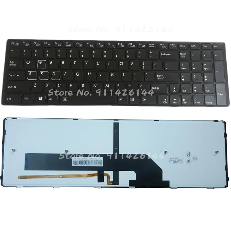 US клавиатура с подсветкой для Gigabyte P35 P35G V142645FS1 UI 2Z703-UIX70-S10S P35W P35X V142645CS1 US 2Z703-UI355-S11S V142645DS1