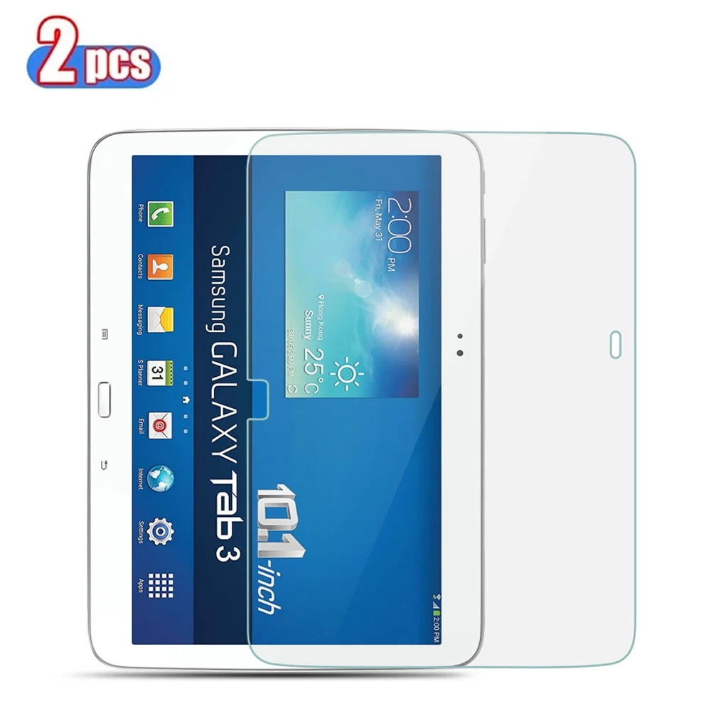 

2PCS 2.5D 9H Tempered Glass for Samsung Galaxy P5200 P5210 Screen Protector for Tablet P5200 Tab 3 10.1 Protective Film Glass