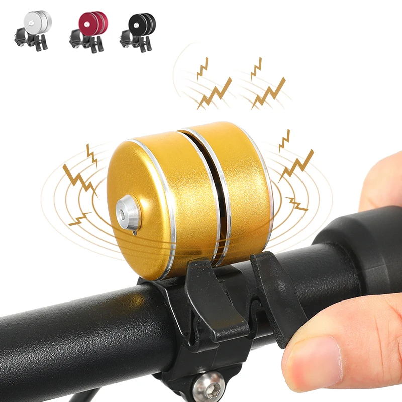 

New Bicycle Alarm Horn Clear Loud Sound MTB Road Bike Protective Bell Double Cycling Handlebar Metal Ring Bicycle Accessories