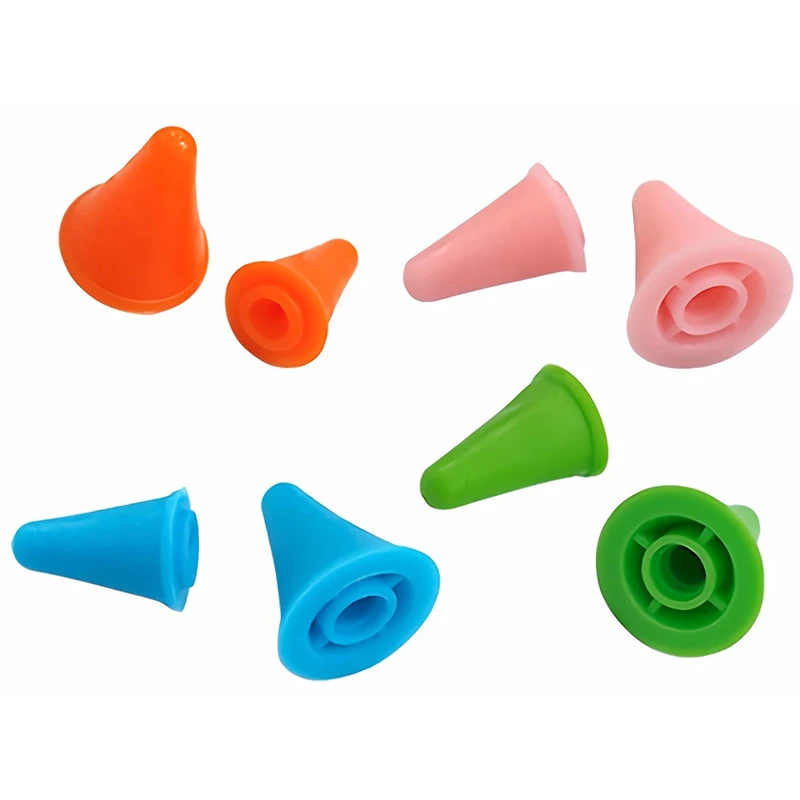 10 шт. разноцветные протекторы для вязальных игл (2 размера)