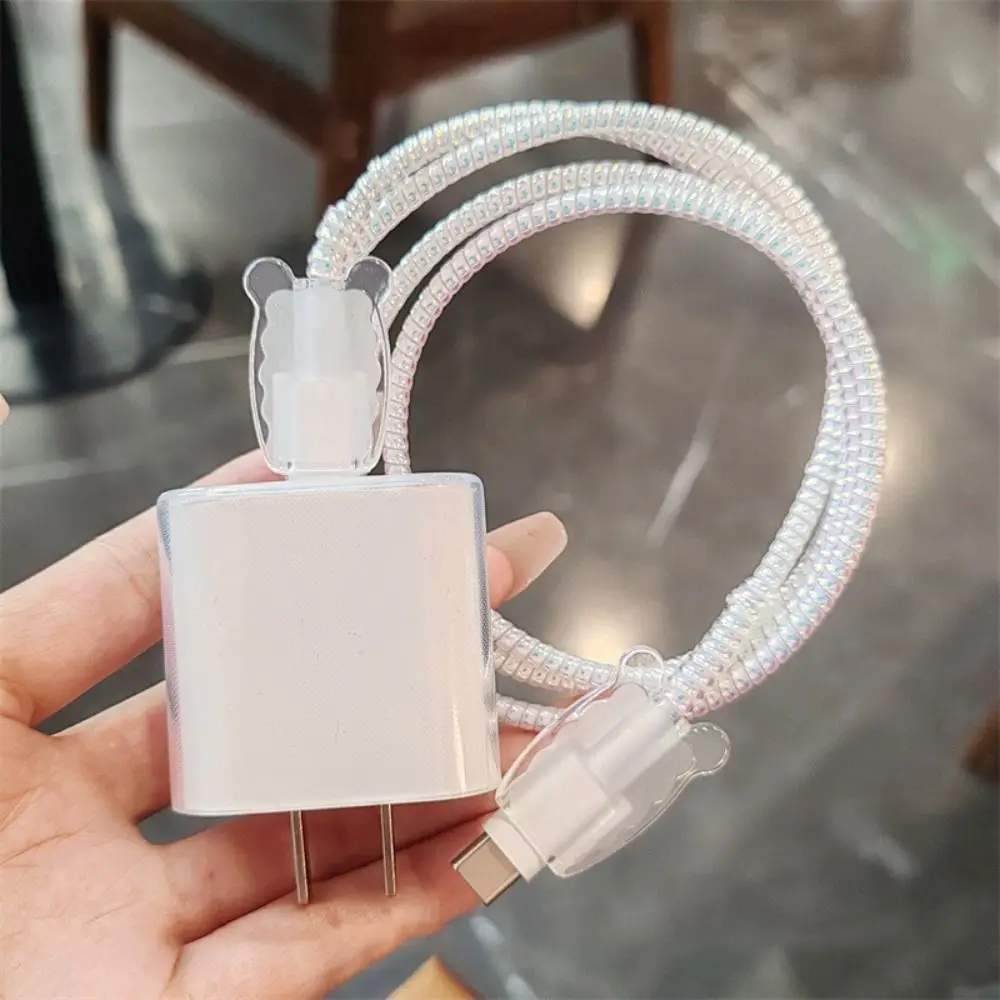 Протектор зарядного устройства 20 Вт милый резиновый защитный мультяшный простой