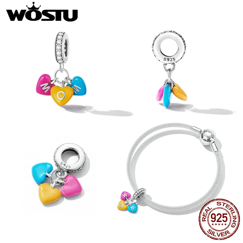 Подвеска из серебра 925 пробы в виде сердца радуги конфет мам |