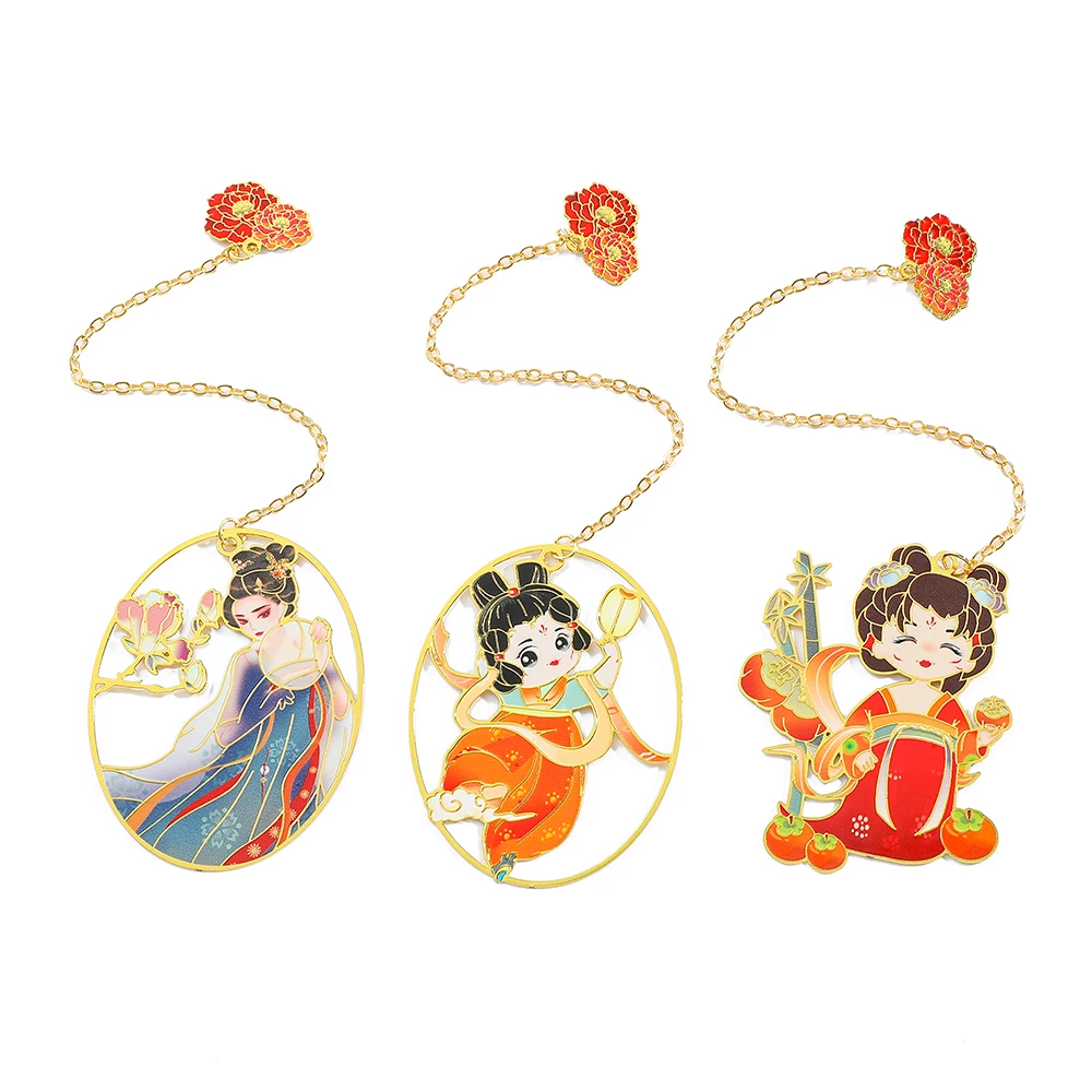 Китайская сказочная летящая фея полый костюм династии Тан Женская Закладка