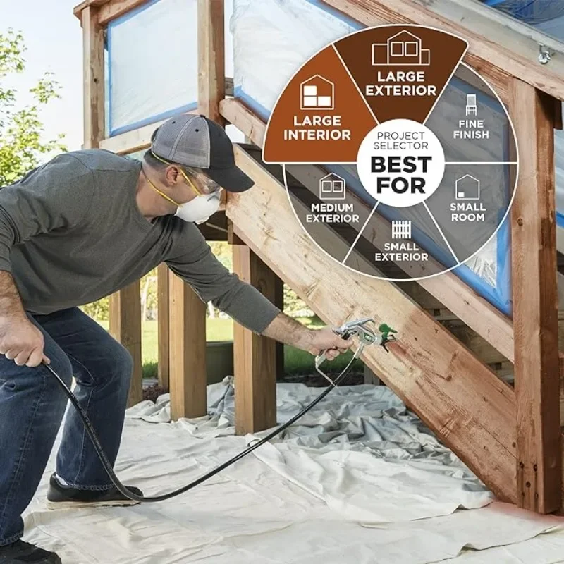 Краскопульт Wagner Spraytech 0580001 Control Pro 170 высокоэффективный безвоздушный распылитель с