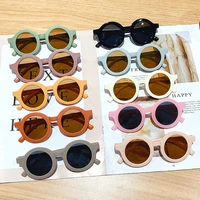 boy girl kid sunglasses korean cute round sunglasses childrens shade sun glasses colorful cartoon glasses uv protection eyewear