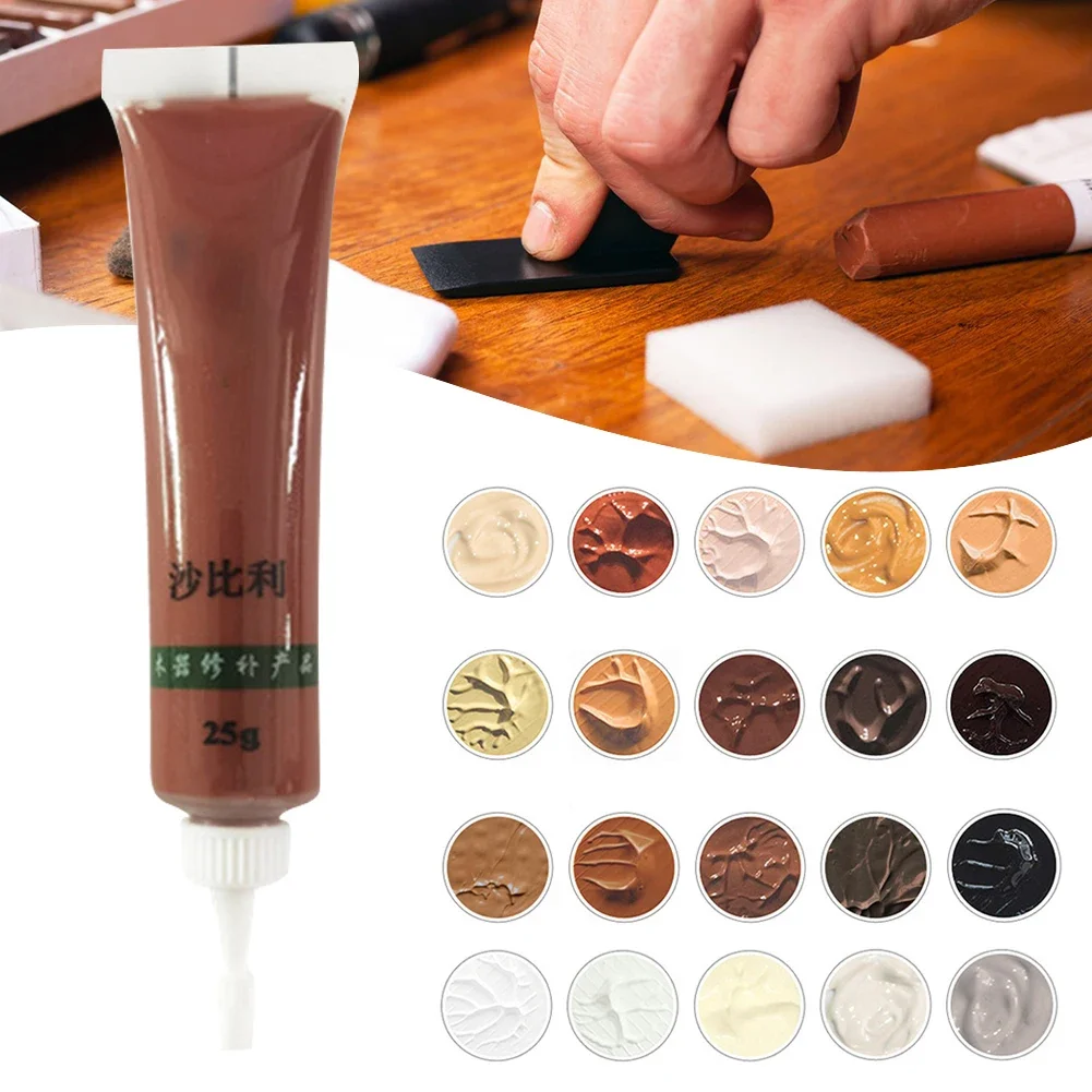 Шлифовальная паста для деревянной мебели быстрое удаление царапин 27 цветов воск