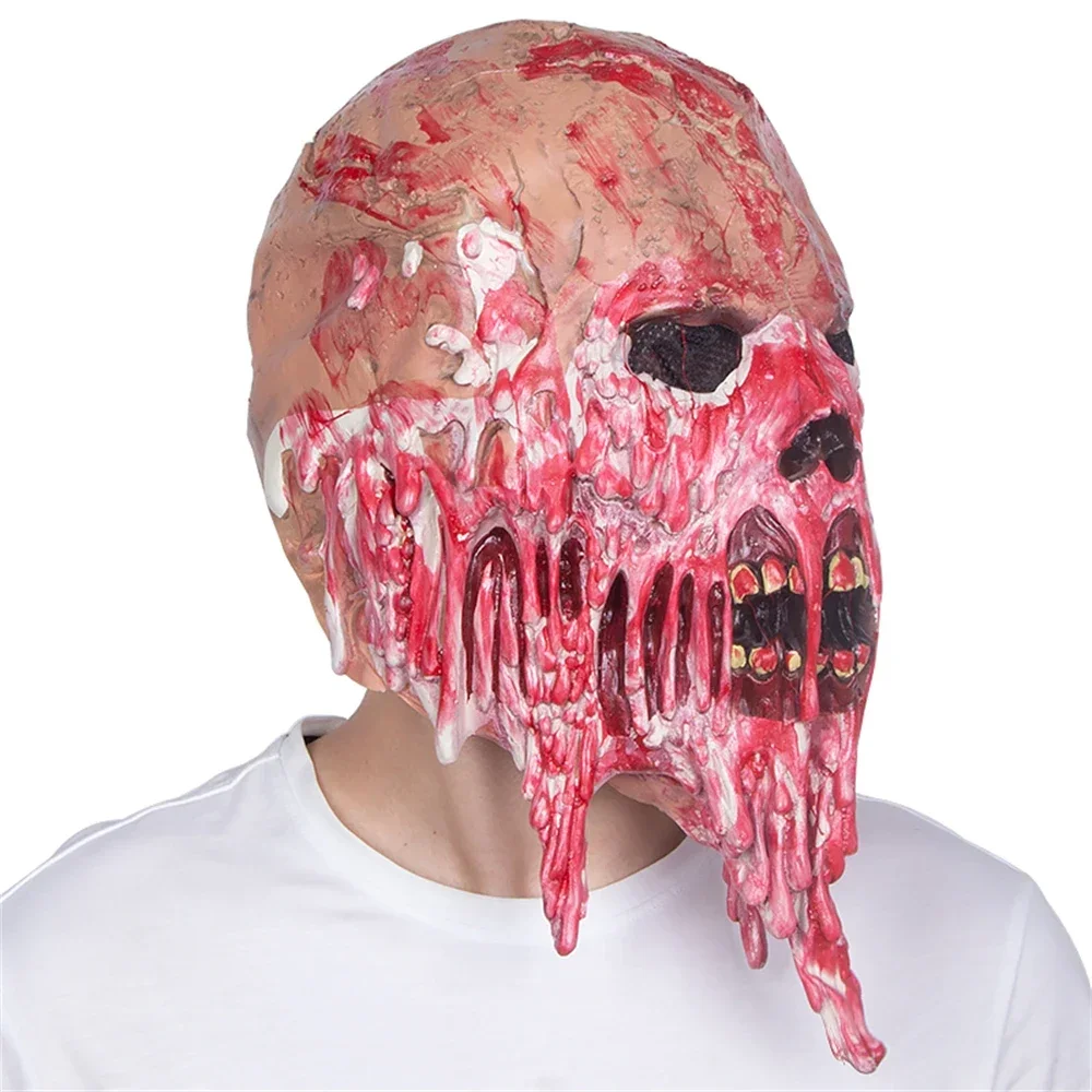 1 Шт. Маска Зомби Ужасов На Хэллоуин Искусственный Карнавал Дьявол Талисман