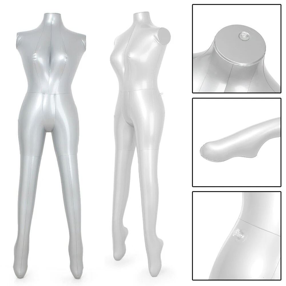 Female Full Body Inflatable Mannequin Dummy Torso Armless Model For Display Pants Underwear Top Retail Display Supplies