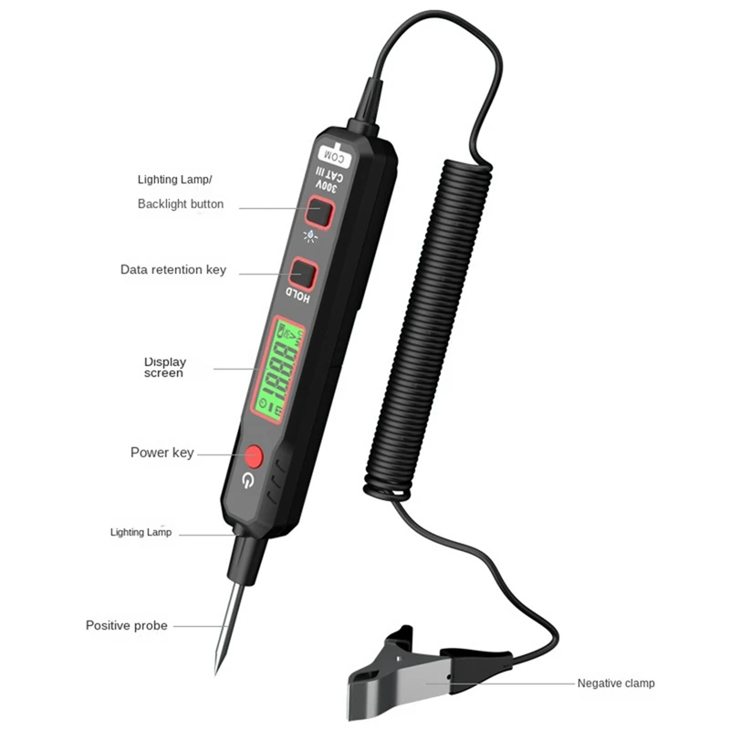 HABOTEST 0 8 В-100 В постоянного тока автомобильный тестер напряжения