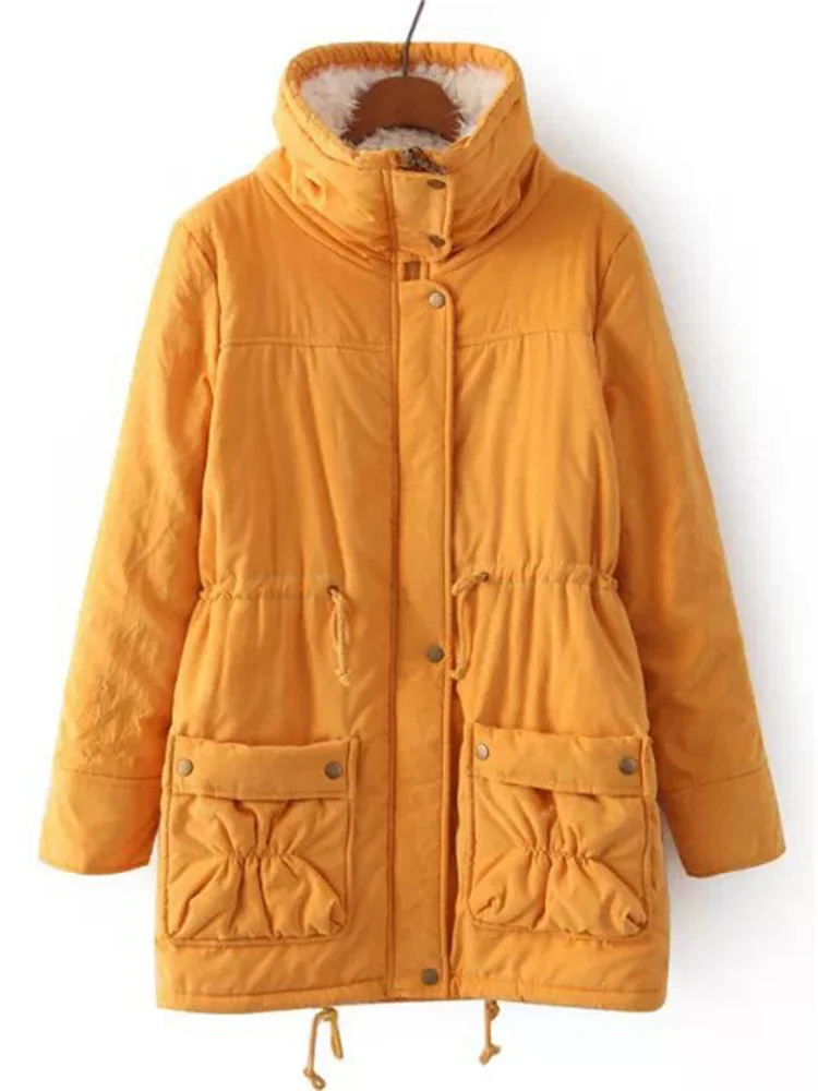 

Winter Parka Women Cotton Coat 2022 Warm Jacket Pink Top Korean Fashion Clothing Autumn Coats Black Outwear JD667