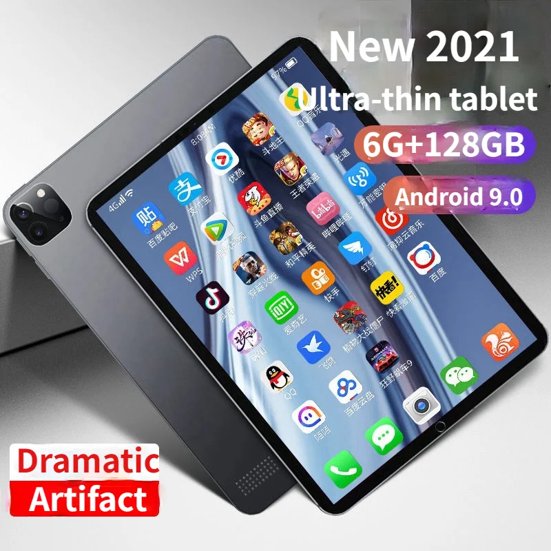 Новинка 2022 планшетный ПК Android 9 0 Восьмиядерный 10 1 дюйма 6 ГБ + 128 4G Full Netcom игровой