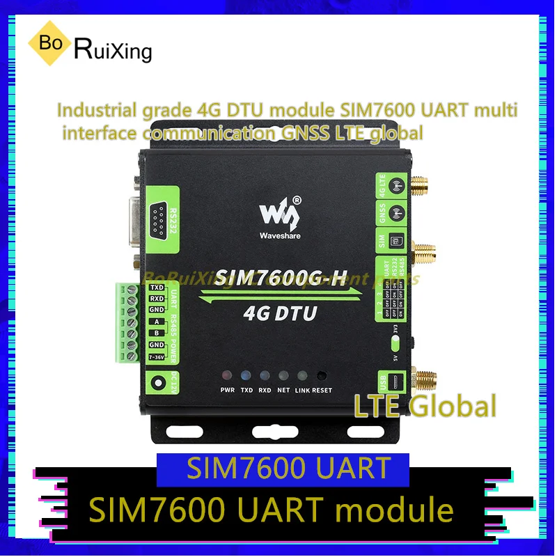 1PCS/LOT SIM7600-UART Idustrial Gade 4G DTU Mdule SIM7600 UART Mlti Iterface Cmmunication GNSS LTE Gobal