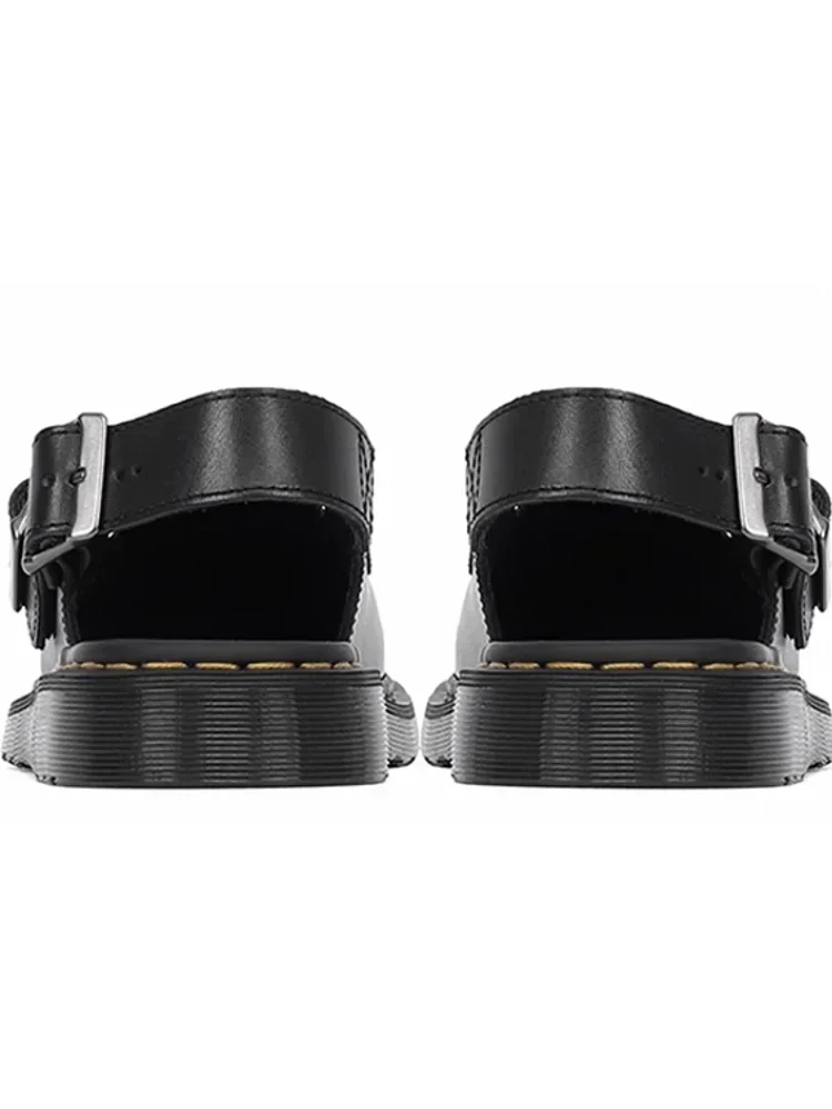 Новые летние мужские сандалии из натуральной кожи воловьей туфли на плоской