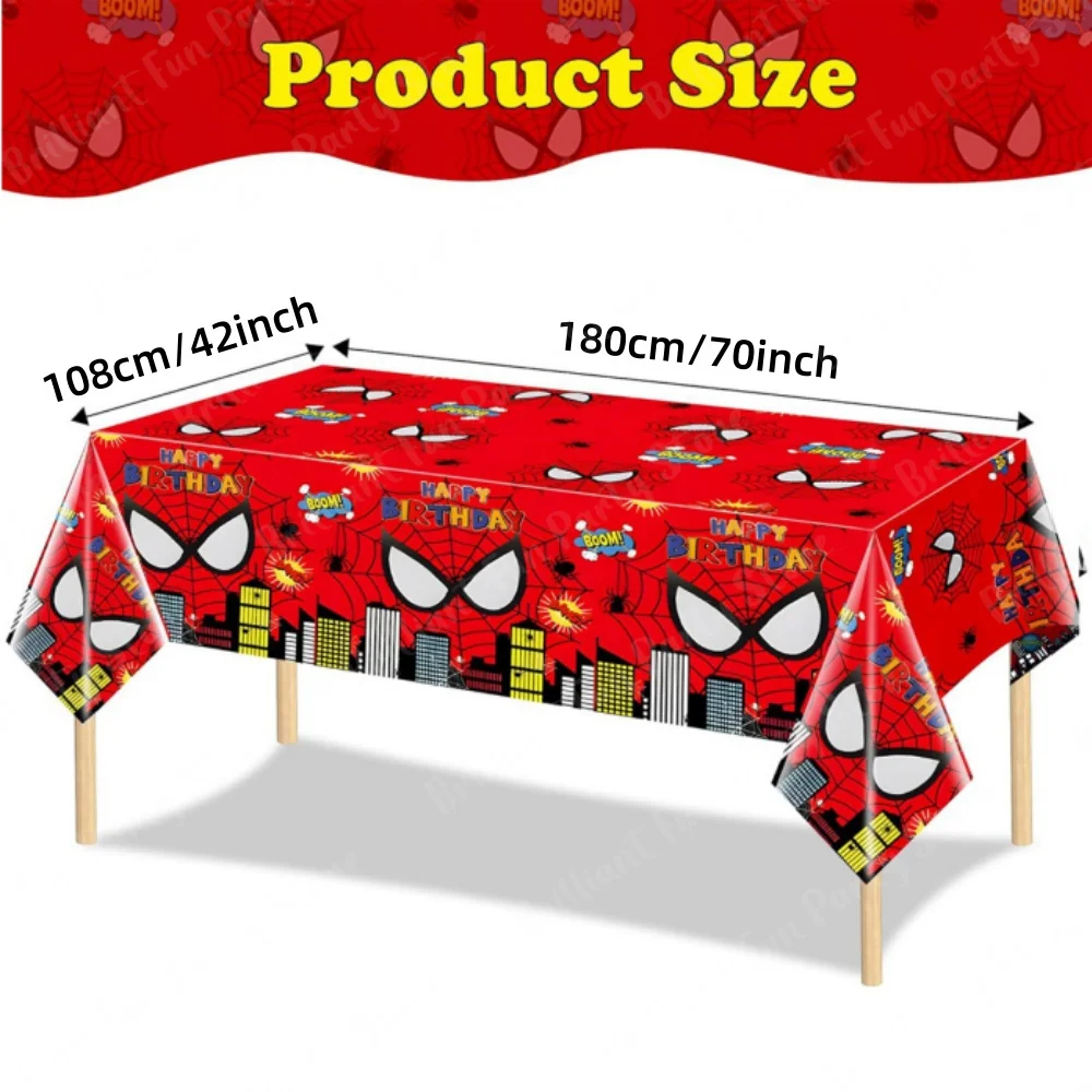 1/5 шт. украшения для скатерти с Человеком-пауком тема супергероя одноразовое