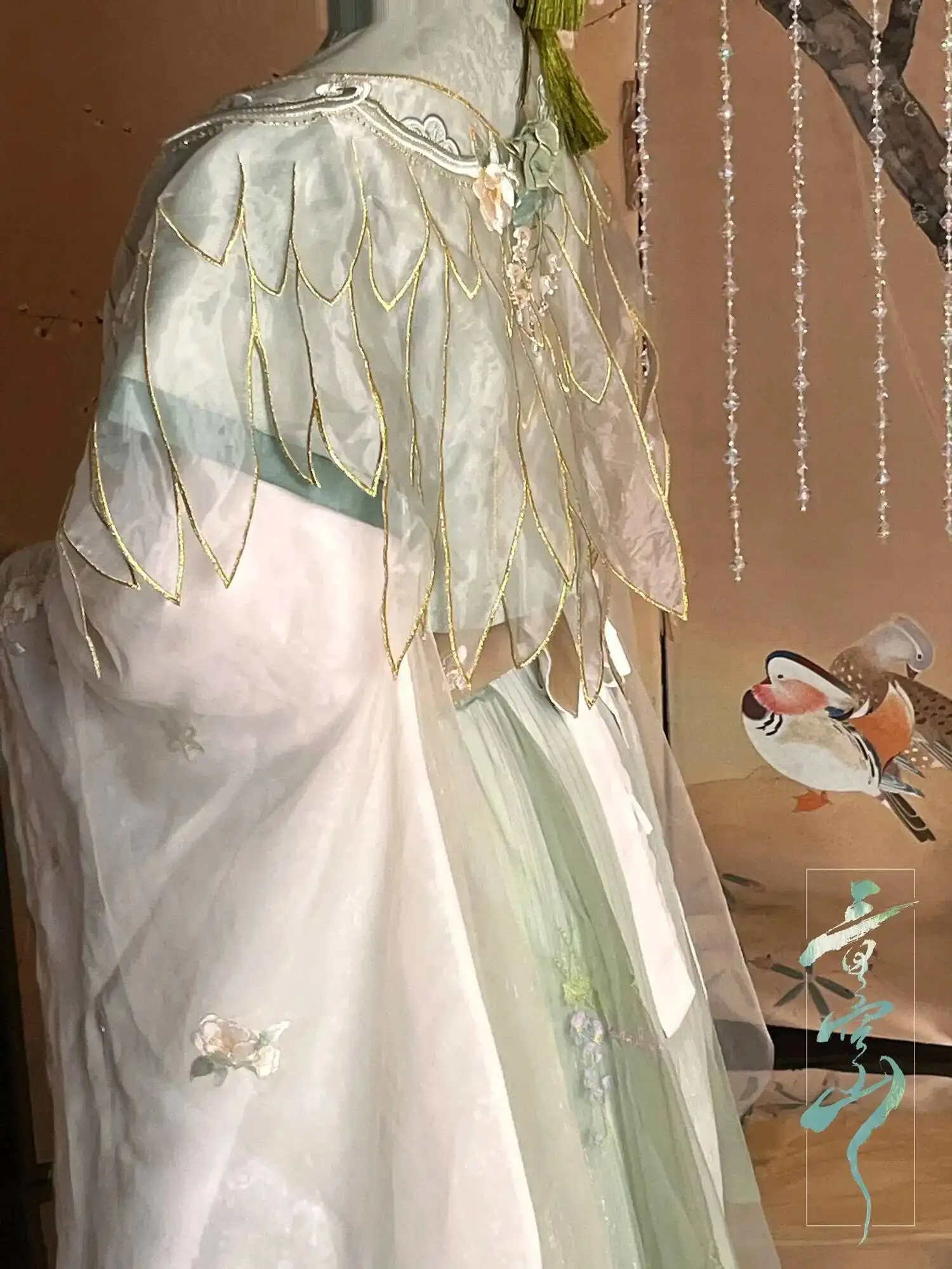 Фото Костюм для косплея TGCF Feng Shi по мотивам «Тянь Гуань Ци Фу» (Xie Lian, Hua Cheng, Feng Shi, Qing Xuan), зеленое платье для косплея, полный комплект Ханьфу №4