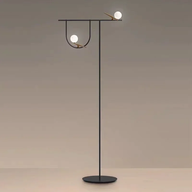 Минималистичные креативные напольные лампы в стиле пост-модерн с птицами