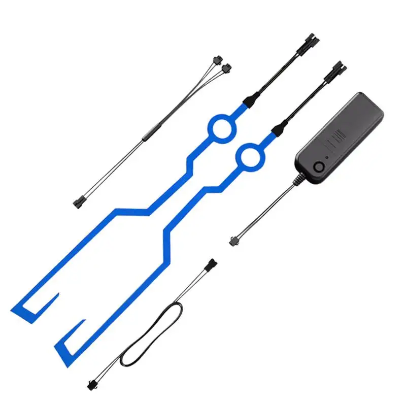 

Motorcycle Helm Light Strip Waterproof Warning Signal EL Bar For Night Riding For Night Riding Safety Battery-Powered