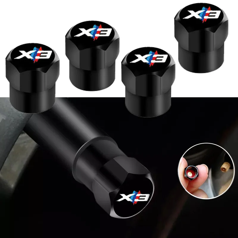 4pcs Aluminum Car Tire Valve Cap Wheel Rim Stem For Bmw F20 F21 F22 F45 F30 F31 F33 F36 F10 F11 F18 F06 F12 F13 F48 F49 X1 - купить по