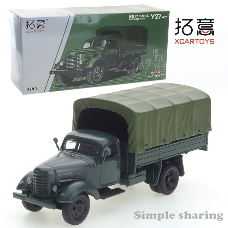 

XCARTOYS 1/64 Diecast Alloy Car Model Toy Liberation CA10 Truck Lei Feng Edition Metal Vehicle Toys for Children Collectable